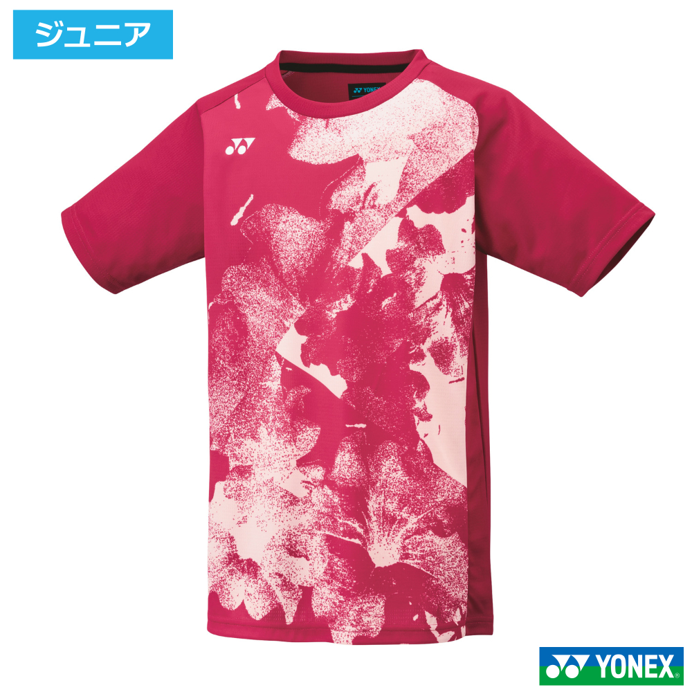 ヨネックス(YONEX)ジュニアゲームシャツ (546)レディッシュローズ