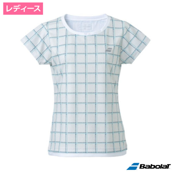 バボラ(Babolat)PURE ゲームシャツ(チェック)  WH00 / BWG3377-WH00