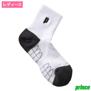 プリンス(Prince)レディース 極厚レッグホールドショート  ホワイト/ブラック PS359-202