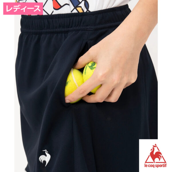 ルコック(le coq sportif)ロングテールスコート　ブラック / LN5SSK52L-BK00 - 画像 (3)