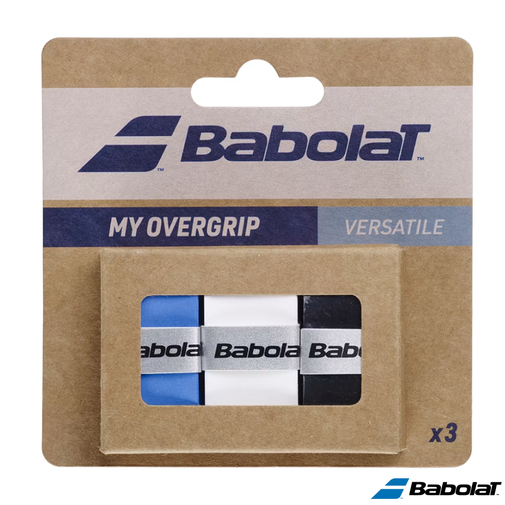 バボラ(Babolat)マイオーバーグリップ×3 ブラック/ブルー/ホワイト / 653052