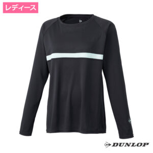 ダンロップ(DUNLOP)ロングスリーブTシャツ ブラック / DAL-8563W-BLK