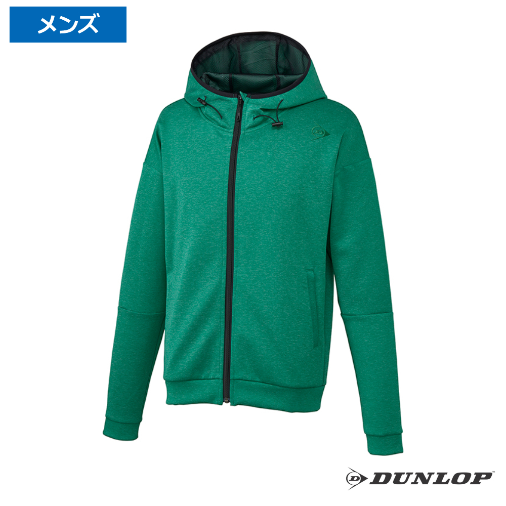 ダンロップ(DUNLOP)フード付きスウェットシャツ 杢グリーン / DAN-3500-MGR