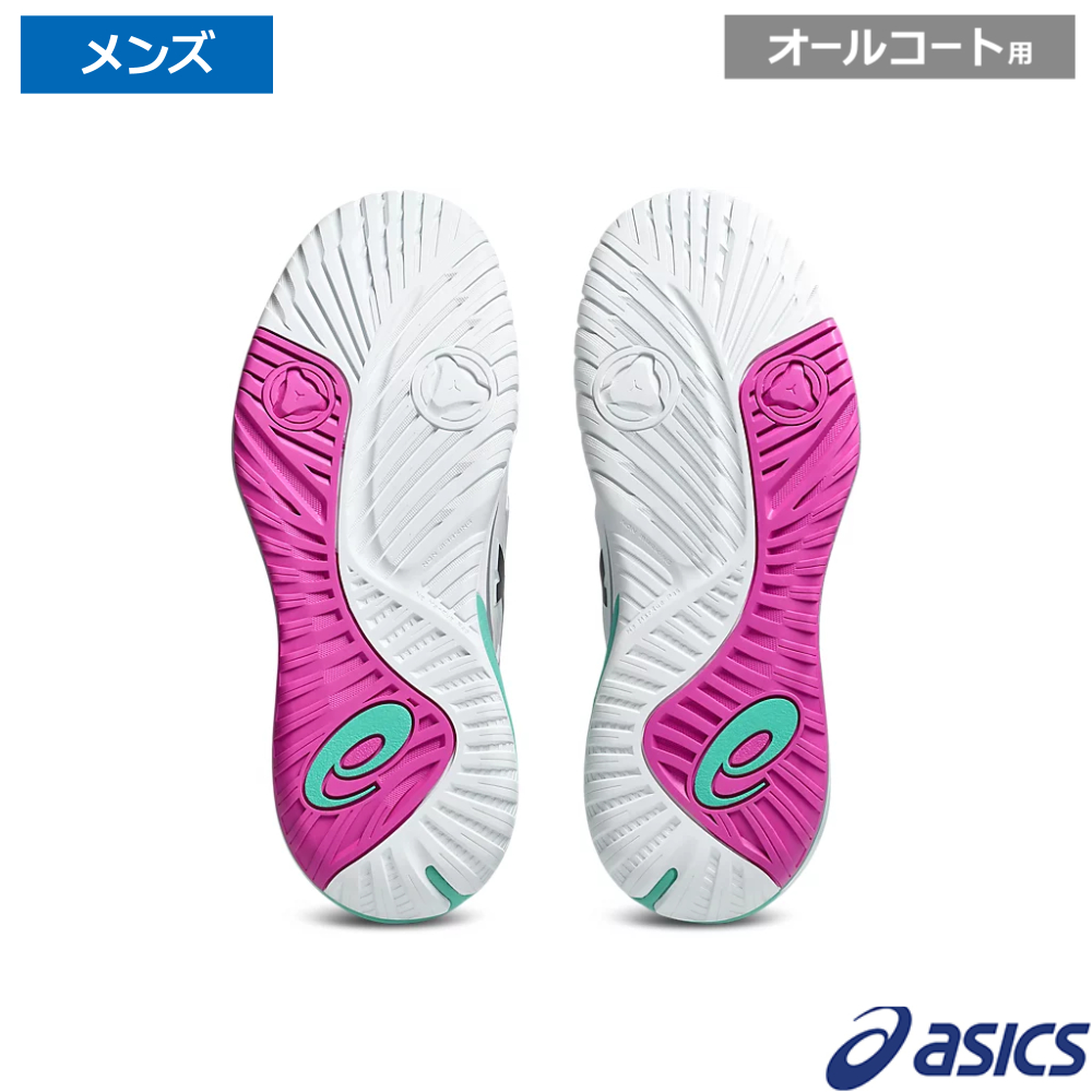アシックス(asics)ゲルレゾリューション Ⅹ ワイド ホワイト/オーロラグリーン / 1041A487-103 - 画像 (2)