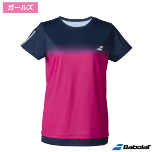 バボラ(Babolat)CLUB ショートスリーブシャツ ジュニア BK00 / BJG6341C-BK00