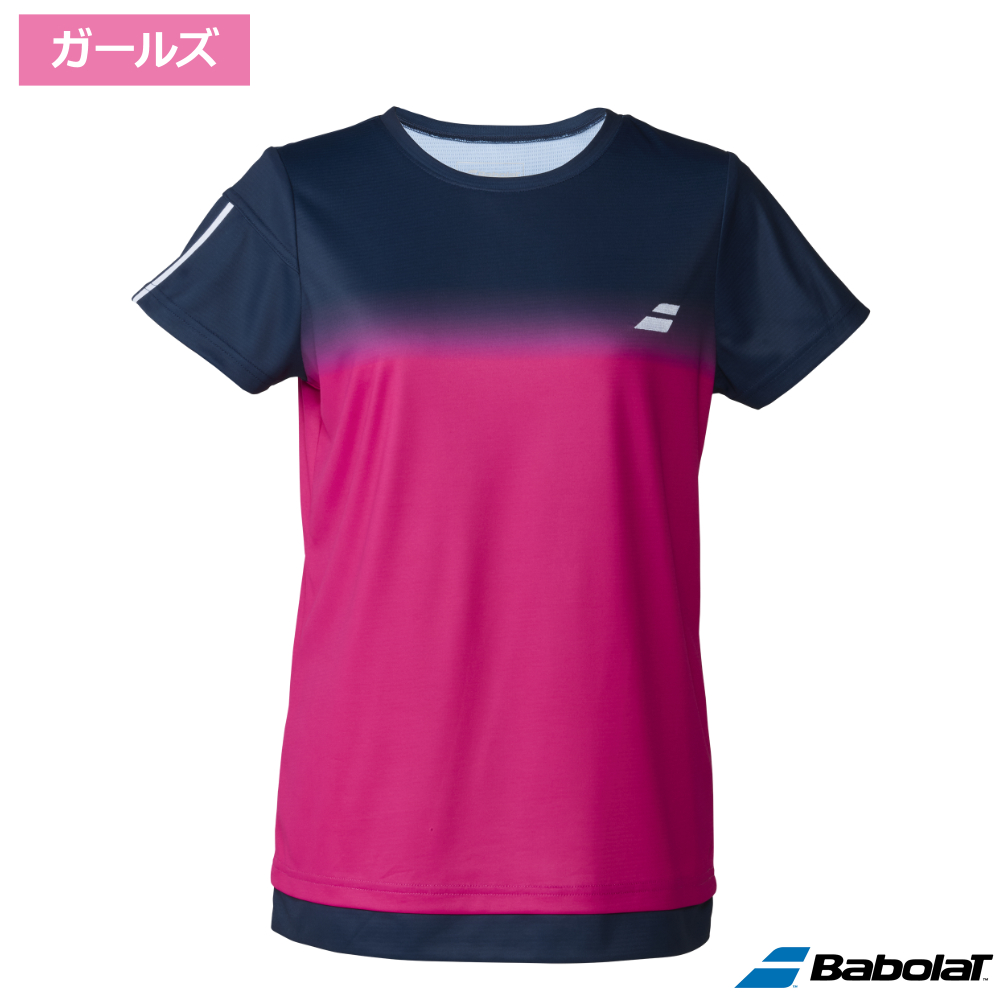 バボラ(Babolat)CLUB ショートスリーブシャツ ジュニア BK00 / BJG6341C-BK00